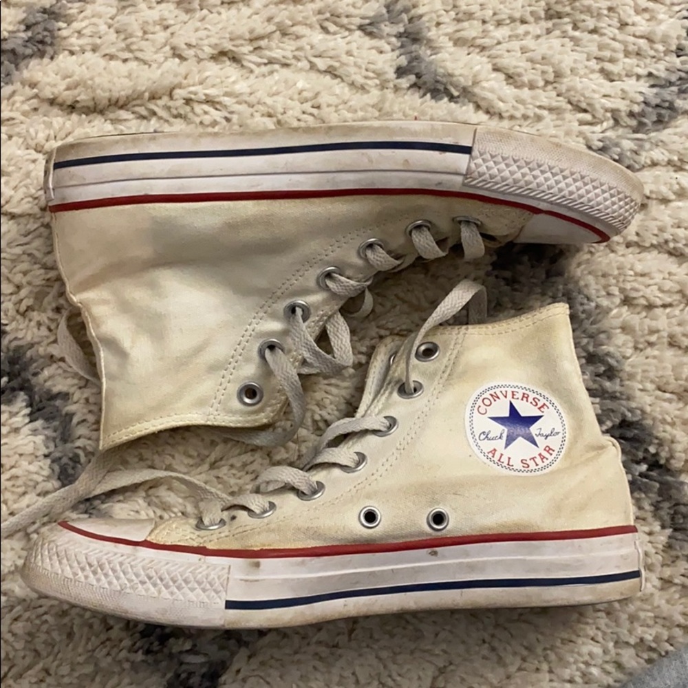 White High Top Converse All Star